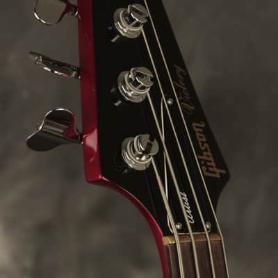 1982 Gibson Victory Artist Bass CANDY APPLE RED with papers + RARE painted neck image 11