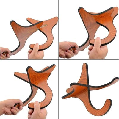 Lot of 10 PukanaLa easy to assemble DIY Wooden ukulele stands - Model USTD-WD image 5
