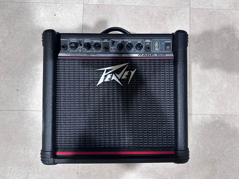 Peavey Rage 158 III TransTube Series 15-Watt 1x8" Guitar Combo 2000s - Black with Red Trim image 1