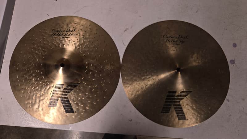Zildjian 14" K Custom Dark Hi-Hat Cymbals (Pair)