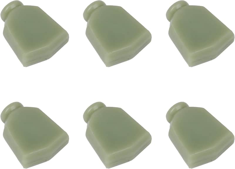 Light Green Plastic Tuning Key Buttons Machine Head Buttons Replacement for Guitar Pack of 6 image 1