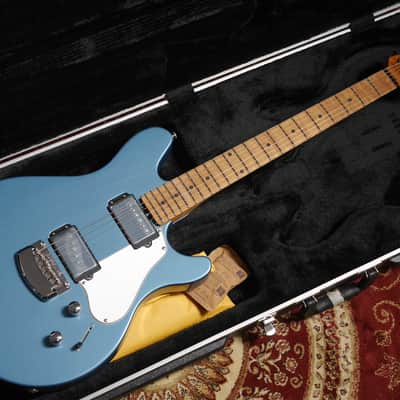 MusicMan Valentine HH Trem MN Toluca Lake Blue/Parchment image 6