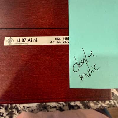 Neumann U 87 Ai Large Diaphragm Multipattern Condenser Microphone 1986 - Present - Nickel image 7
