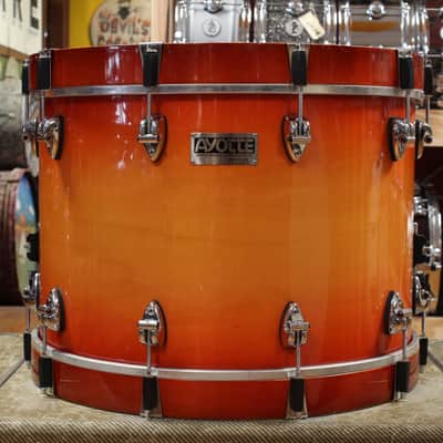 1990s Ayotte Custom Maple Sunburst Drum Kit 14x20 14x14 8x12 5.5x14 image 3
