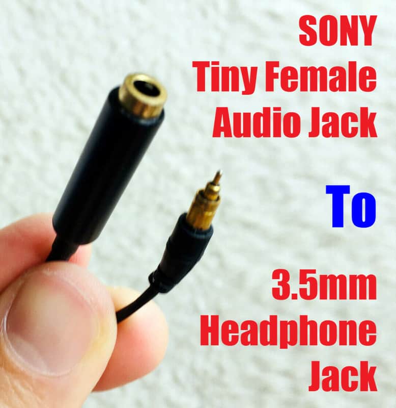 Sony tiny female audio jack to 3.5mm headphone jack for Sony Walkmen Remote ! From HK ! image 1