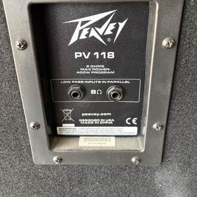 Pair of Peavey PV 118 18" Subwoofer 2010s - Black image 3