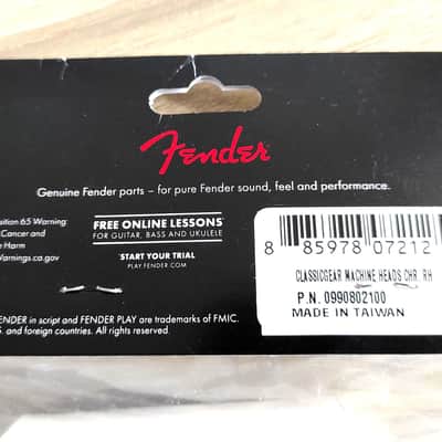 Fender® ClassicGear™ Chome tuning machines 099-0802-100 image 5