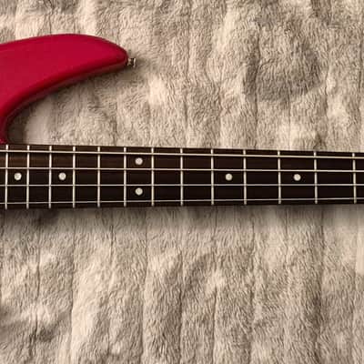 1988 Yamaha RBX200 w/ DiMarzio Pickup - OHSC - Candy Apple Red - Black Gloss Neck - 4-String Bass image 8