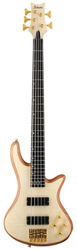 Schecter Stiletto Custom 5 String Bass Natural image 1