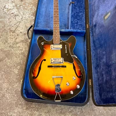 Burns Baldwin Model 712 XII 1966 - Sunburst 12 string electric guitar original vintage UK image 4