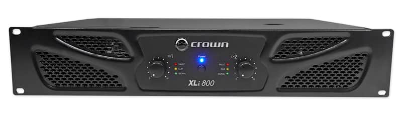 Crown Pro XLi800 600w 2 Channel DJ/PA Power Amplifier Professional Amp XLI 800 image 1