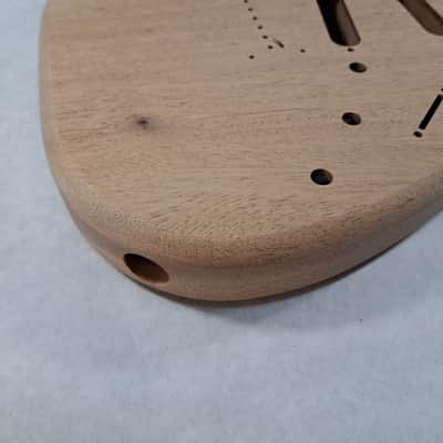 Unfinished Mahogany SSS Hardtail guitar body - fits Fender Strat Stratocaster necks J2053 image 3