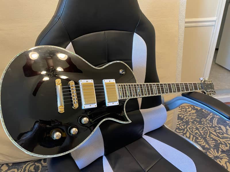 ESP LTD EC-1000 Eclipse electric guitar black EMG 89XR 89X 18v battery PLEK’ed EVO-gold frets Sperze image 1