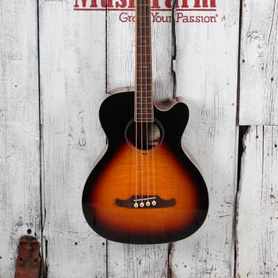 Fender FA-450CE 4 String Jumbo Cutaway Acoustic Electric Bass Guitar Sunburst image 2