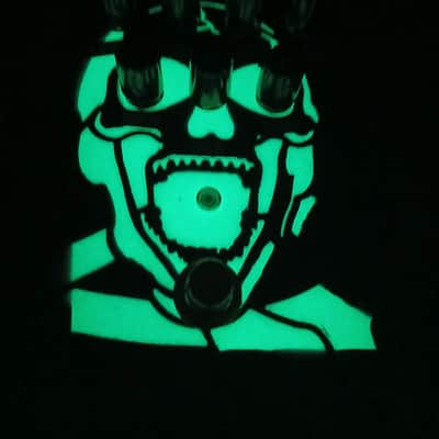 PigStompPedals "Diezel VH-4 clone" PedalPCB -Valhalla- Glow in the dark skull finish image 10