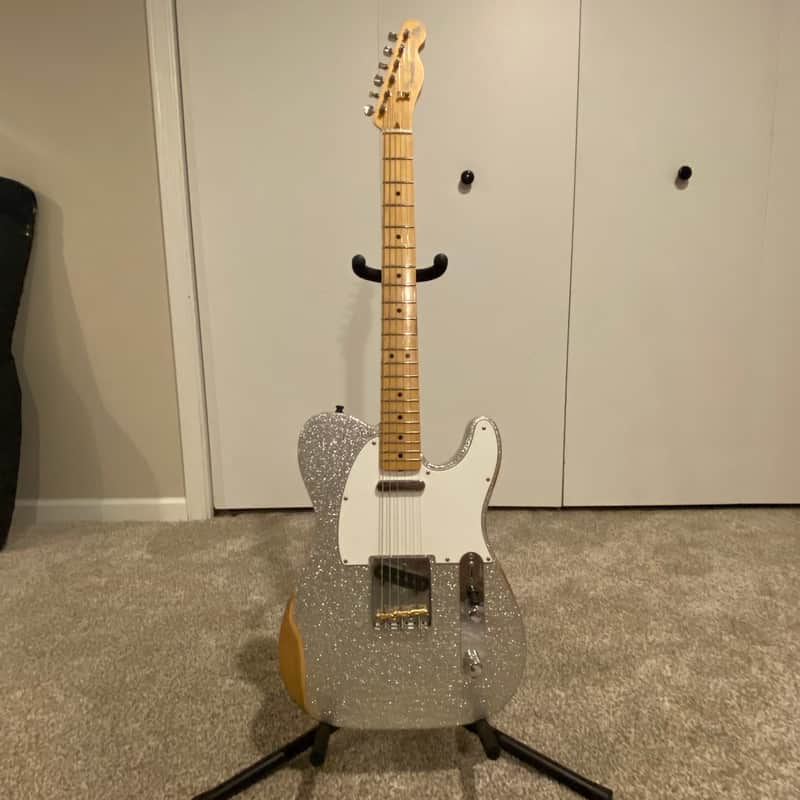 Fender Brad Paisley Road Worn Telecaster 2017 - 2019 - Silver Sparkle
