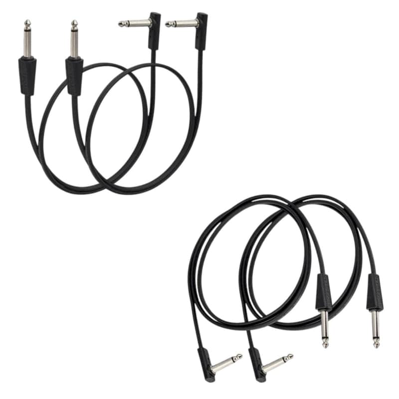 Looper Switcher Farfield Pedal Cable Kit - RockBoard Flat ST-RA Cables (2×60cm, 2×100cm) image 1