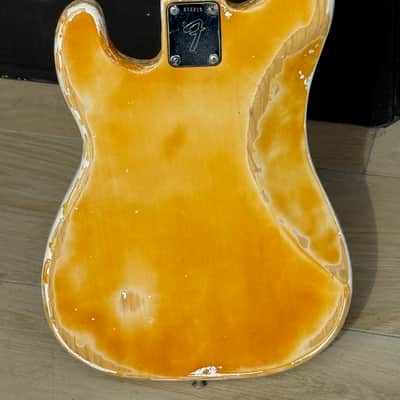 Fender Precision Bass 1975 - beat sweet See-Thru Blonde w/a set of hot P-J EMG pickups. image 4