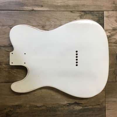 FRANCHIN Mars guitar body White Black Ink Handmade Indie Drawing Relic Aged Alder T-Style Made in Italy - Stock piece #11751221 image 12