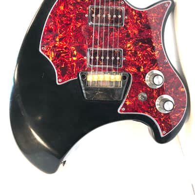 Ovation modified rat rod electric guitar rebuilt Breadwinner 1970s Black image 1