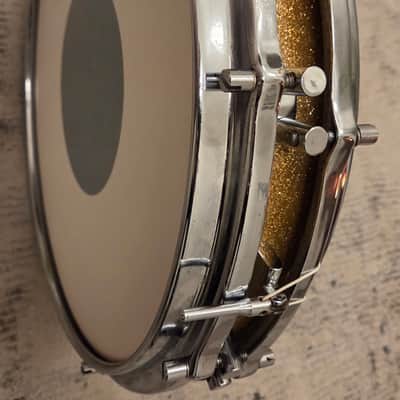 SONOR D-472 Pancake Snare 14x2 aus 1964 - gold glitter image 6