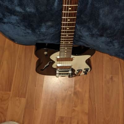 Fender Telecaster Deluxe Thin-line , Custom style with 2-Humbuckers, 2008 - Black, USA Fender logo Bigsby B-5, Schaller Roller Bridge, WARMOUTH RADIUS Neck, Sperzel staggered locking tuners, ships in Hard Shell case! image 13