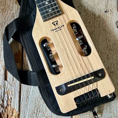 Left Handed Traveler Guitars UltraLight Acoustic w/ Gig Bag and Traveler Guitar Acoustic Headphone Amp - MAPLE - LEFTY - ULL1510 image 1