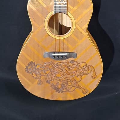 Blueberry NEW IN STOCK Handmade TENOR Guitar Celtic Motif image 1