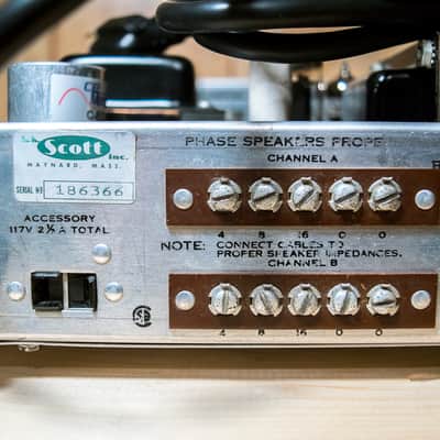 Vintage 1963 H. H. Scott 222C "Stereomaster" Stereo Tube Hi-Fi Phono Amp - fully restored! image 11