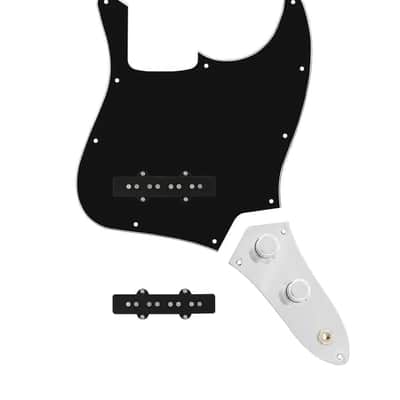 920D Jazz Bass Black Drive HOT Loaded Pickguard w/Concentric Knob Control Plate image 2