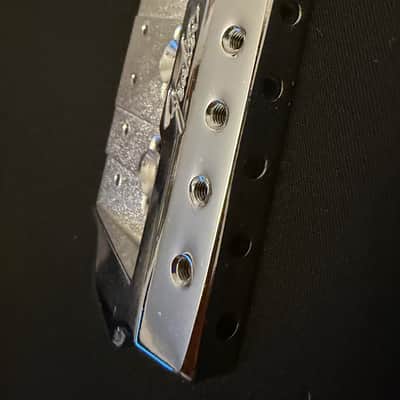 Fender Contemporary System one bridge plate 1984-1987 - Chrome image 3