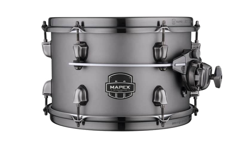 Mapex Saturn Evolution 10x7" Gun Metal Grey Lacquer w/Black Hardware Drum Rack Tom Tom Maple-Walnut | NEW | WorldShip | Dealer image 1