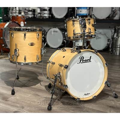 Pearl Masters Maple Reserve 3pc Jazz Drum Set Matte Natural image 1