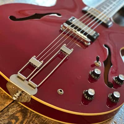 Epiphone 2001 Riviera Electric Guitar Cherry Finish Peerless Factory Korea w/ OHSC image 3