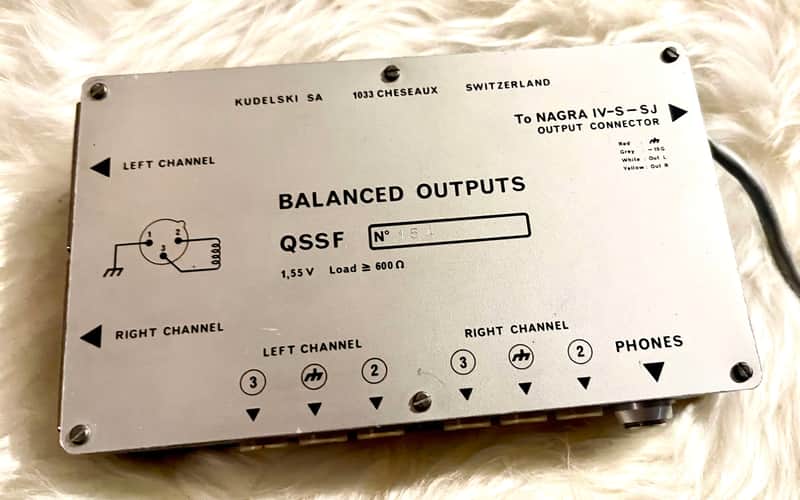 Nagra Kudelski QSSF balanced outputs for Nagra IV-S image 1