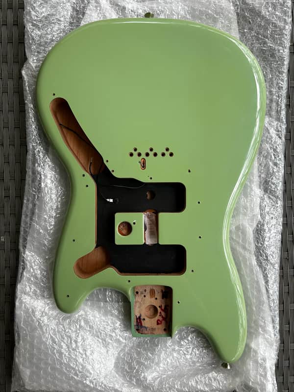 Fender Player II Mustang Series BODY, Guitar Parts Offset Birch Green image 1