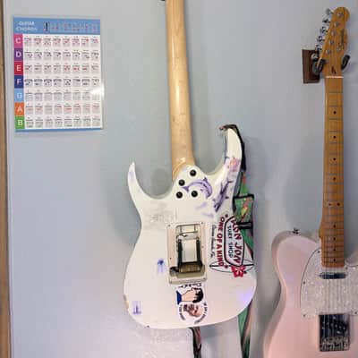 *UPGRADED* Ibanez RG250DX-WH Standard 2002 - White image 8