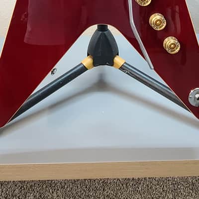 Dean V Floyd Rose CASE, Seymour Duncan Invaders, Awesome! - Wine red Dime 2021 image 3