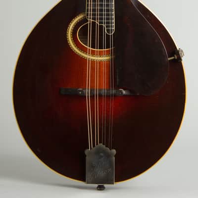 Gibson  Model A-4 Snakehead Carved Top Mandolin (1923), ser. #73657, original black hard shell case. image 3