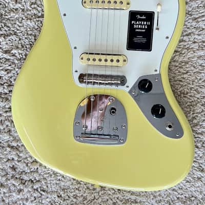 Mint Fender Player II Jaguar Electric guitar, Rosewood Fingerboard, Hialeah Yellow image 3