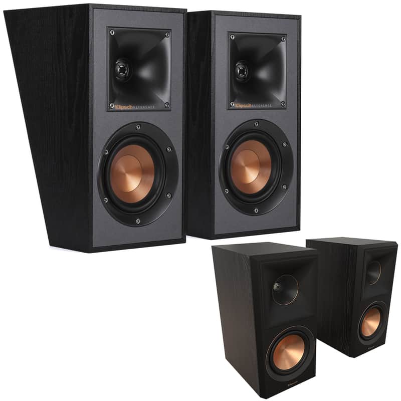 Klipsch R-41SA Dolby Atmos Speaker Pair with RP500M II Bookshelf Speakers image 1