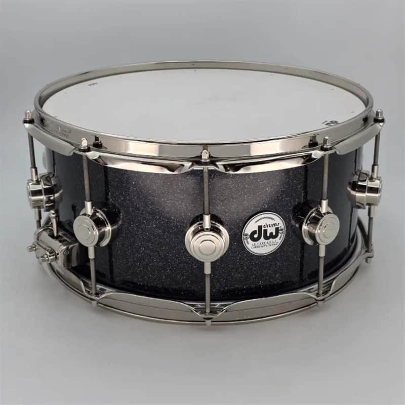 Used DW Collectors SonicPly Snare Drum 14x6.5 Black Ice w/Nickel Hw - Very Good image 1