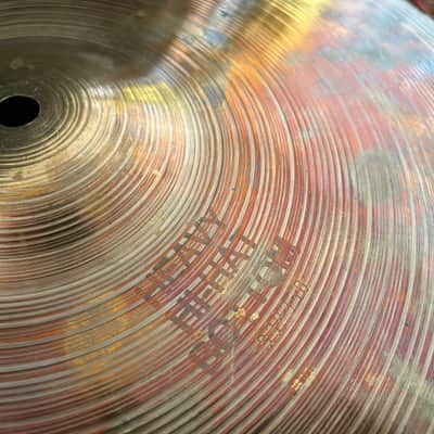 Vintage 1979 Paiste 2002 15" Heavy Black Label Hi-Hats Cymbals 1979 Made In Switzerland '70s image 10