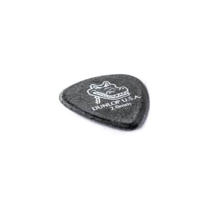 Dunlop 417P Gator Grip Black 2.0mm (12-Pack) - Set of Picks image 2