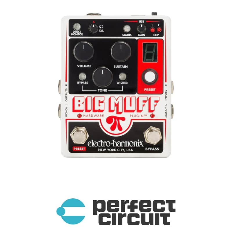 Electro-Harmonix Big Muff Pi Hardware Plugin Stereo Distortion Pedal + USB Interface image 1