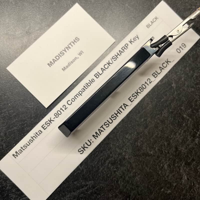 Matsushita Weighted Replacement SHARP/BLACK Key (ESK-8012 Keybeds) for E-Mu Emulator II, Kawai K1, K1 II, K4, K11, Korg DP-80, DS-8, Rhodes Chroma Polaris image 1