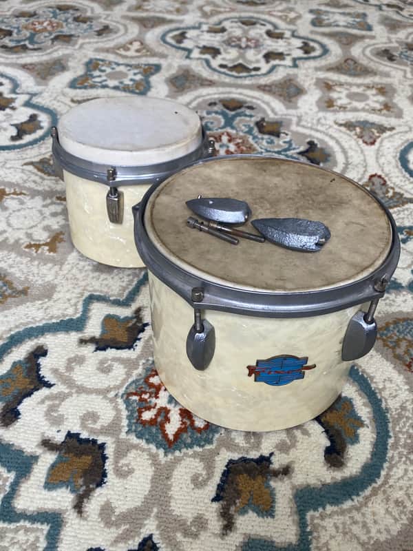 Trixon Bongos - White Marine Pearl - 6” and 8” image 1