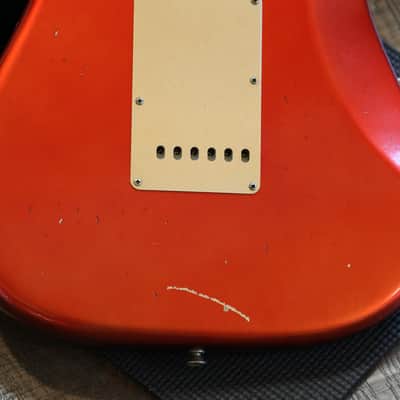 Minty! 2018 Fender Custom Shop Limited Edition Big Head Stratocaster Electric Guitar Aged Candy Apple Red + COA OHSC image 17