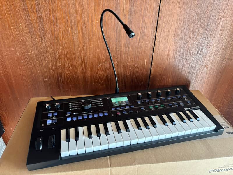 Korg MicroKORG 2 MBK 37-Key Synthesizer/Vocoder limited edition Metallic Black w/ box image 1