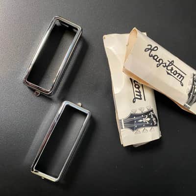 Hagstrom pickup rings couple chrome image 2